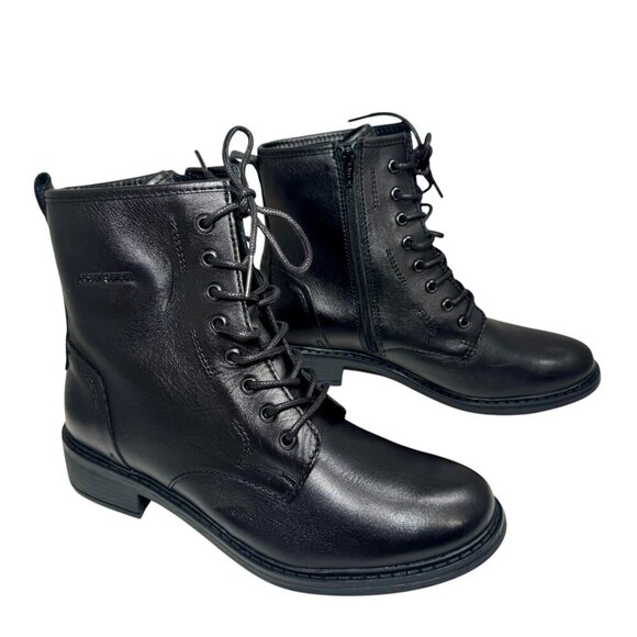 Josef Seibel Selena 06 Bootie Lace Up Combat Boot Black  Size EU 39 US 8-8.5 NEW - Picture 3 of 5